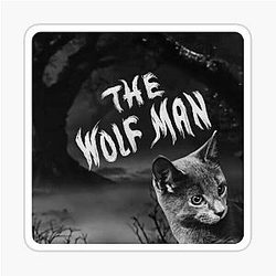 Lonnie the Wolf Man Sticker