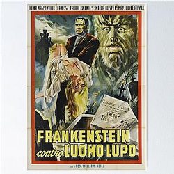 Frankenstein Meets the Wolf Man Poster