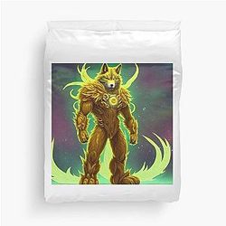 Cosmic Wolf Duvet Cover