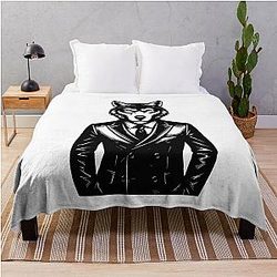 Wolf Man Throw Blanket
