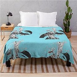 Wolf Man, Wolf, Art Throw Blanket