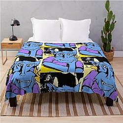 Blue Wolf Blanket