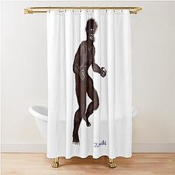 The Wolf Man Shower Curtain
