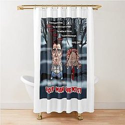 Wolf Man Checklist Shower Curtain