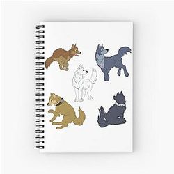 Wolf's Rain Spiral Notebook