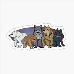 Wolf's Rain Pack Sticker