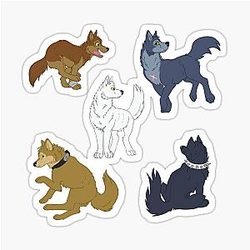 Wolf Rain Pack Sticker