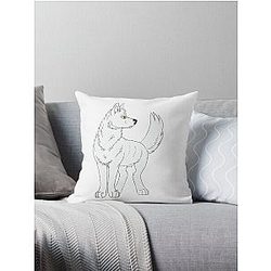 Kiba from Wolf Rain Throw Pillow