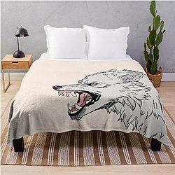 Kiba Wolf's Throw Blanket