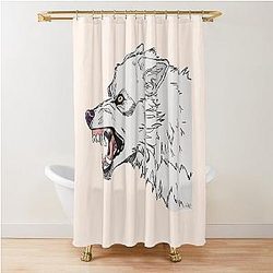Kiba wolf Shower Curtain