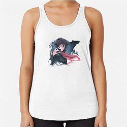 Wolf's rain anime Racerback Tank Top
