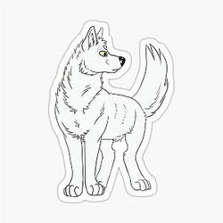 Kiba Wolf Rain Sticker