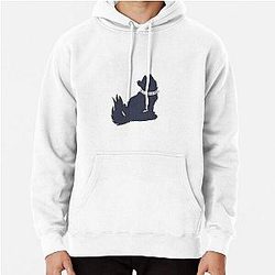 Blue Wolf Rain Pullover Hoodie