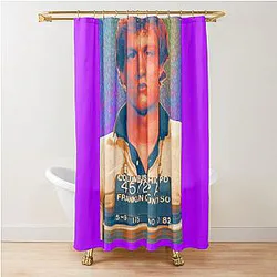 Woody Harrelson Mugshot by SABRE Shower Curtain