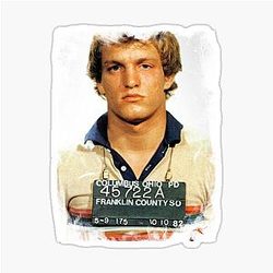 Woody Harrelson Mugshot Sticker