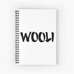 Wooli Merch Wooli logo Spiral Notebook