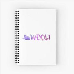 Wooli Purple Galaxy Spiral Notebook