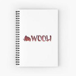 Wooli Blood Galaxy Spiral Notebook