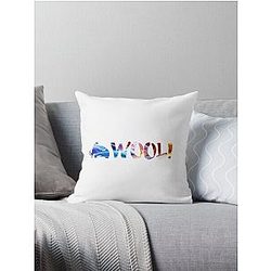 Wooli Flames Throw Pillow