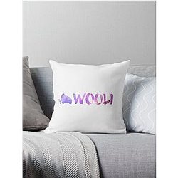 Wooli Purple Galaxy Throw Pillow