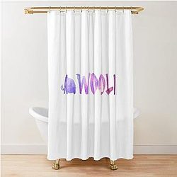 Wooli Purple Galaxy Shower Curtain