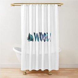 Wooli Blue Nebula Shower Curtain