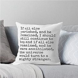 Wuthering Height Quote Pillow