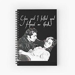 Classic Wuthering Heights (Laurence Olivier and Merle Oberon) Spiral Notebook