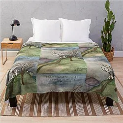 Art of Wuthering Heights by Emily Bronte Throw Blanket 

becomes:

The Wuthering Heights Throw Blanket