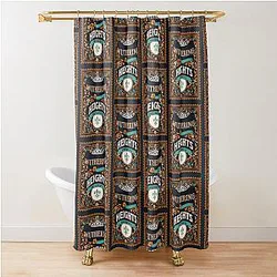 Wuthering Heights by Emily Bronte Book Cover Art Shower Curtain