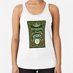 Wuthering Heights - Emily Bronte Book Cover Art Racerback Tank