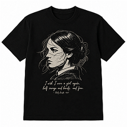 Sketch Portrait Quote LA 2105 Wuthering Heights T-Shirts