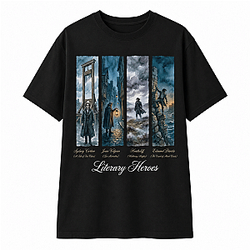 Literary Heroes Four Panel Graphic LA 0206 Wuthering Heights T-Shirts
