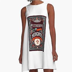 Wuthering Heights 
Emily Bronte 
Book Cover 
A-Line Dress