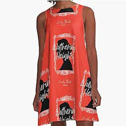 Wuthering Heights by Emily Brontë Book cover A-Line Dress