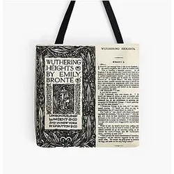 Wuthering Heights Black London Edition Tote Bag