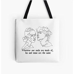 Wuthering Heights lineart All Over Print Tote Bag