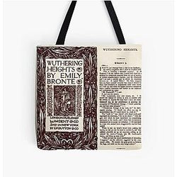 Wuthering Heights Pages London Edition All Print Tote Bag
