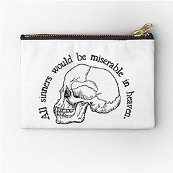 Wuthering Height Skull Zipper Pouch