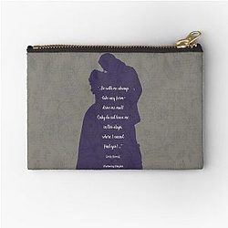 Wuthering Heights by Emily Bronte love quotes Zipper Pouch