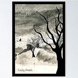 Book Cover Art of Wuthering Heights by Emily Brontë Poster