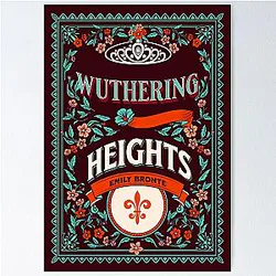Wuthering Heights - Emily Bronte Buchcover Poster