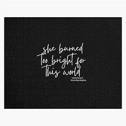 Wuthering Heights - Burned Too Bright for This World Quote Jigsaw Puzzle