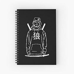 Awesome First Day Invert Xavier Wulf Rainbow Girls Boys Spiral Notebook