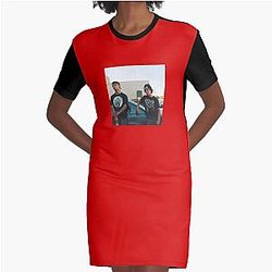 Xavier Wulf x Chris Travis RVIDXR KLVN Graphic T-Shirt Dress