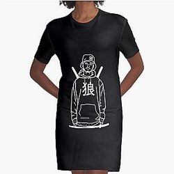 Awesome First Day Invert Xavier Wulf Rainbow Girls Boys Graphic T-Shirt Dress