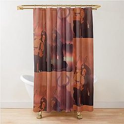 "Back to me.." Xavier Wulf influenced Art Shower Curtain
