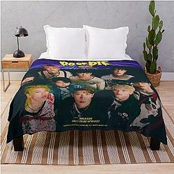 K-Pop ATEEZ Babies Throw Blanket Minjae, Junmin, Sumin, Jinsik, Hyunwoo, Hunter, Junghoon, Seun, Yujun, Yechan
