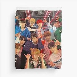 ATeez Members Minjae, Junmin, Sumin, Jinsuk, Hyunwoo, Hunter, Junghoon, Seeun, Yujun, Yechan Duvet Cover