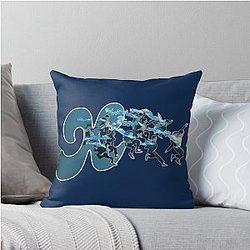 Xikers members jump out of the X dimension Throw Pillow
